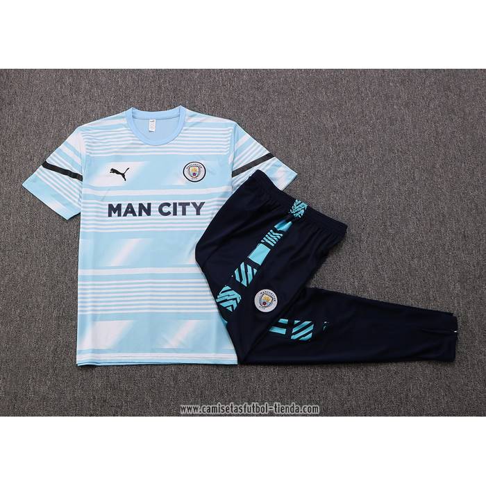 Chandal del Manchester City 2022 Manga Corta Azul